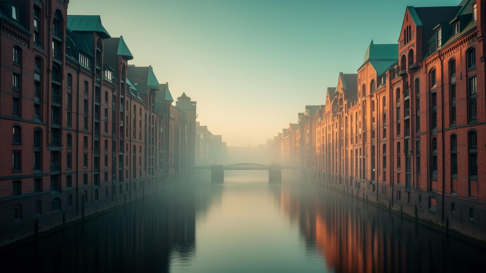 Hamburg Speicherstadt im Morgenlicht